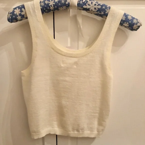 Lou & Grey Orange Sweater Tank Top NWT - Picture 4 of 5